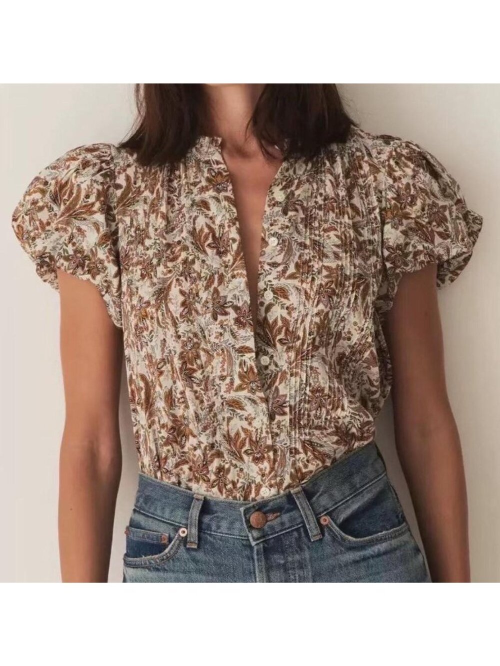 Doen Millie Top In Blanc, S M